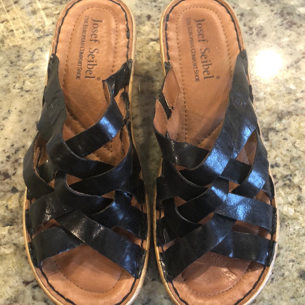 Josef Seibel Sandals Size 40 Black